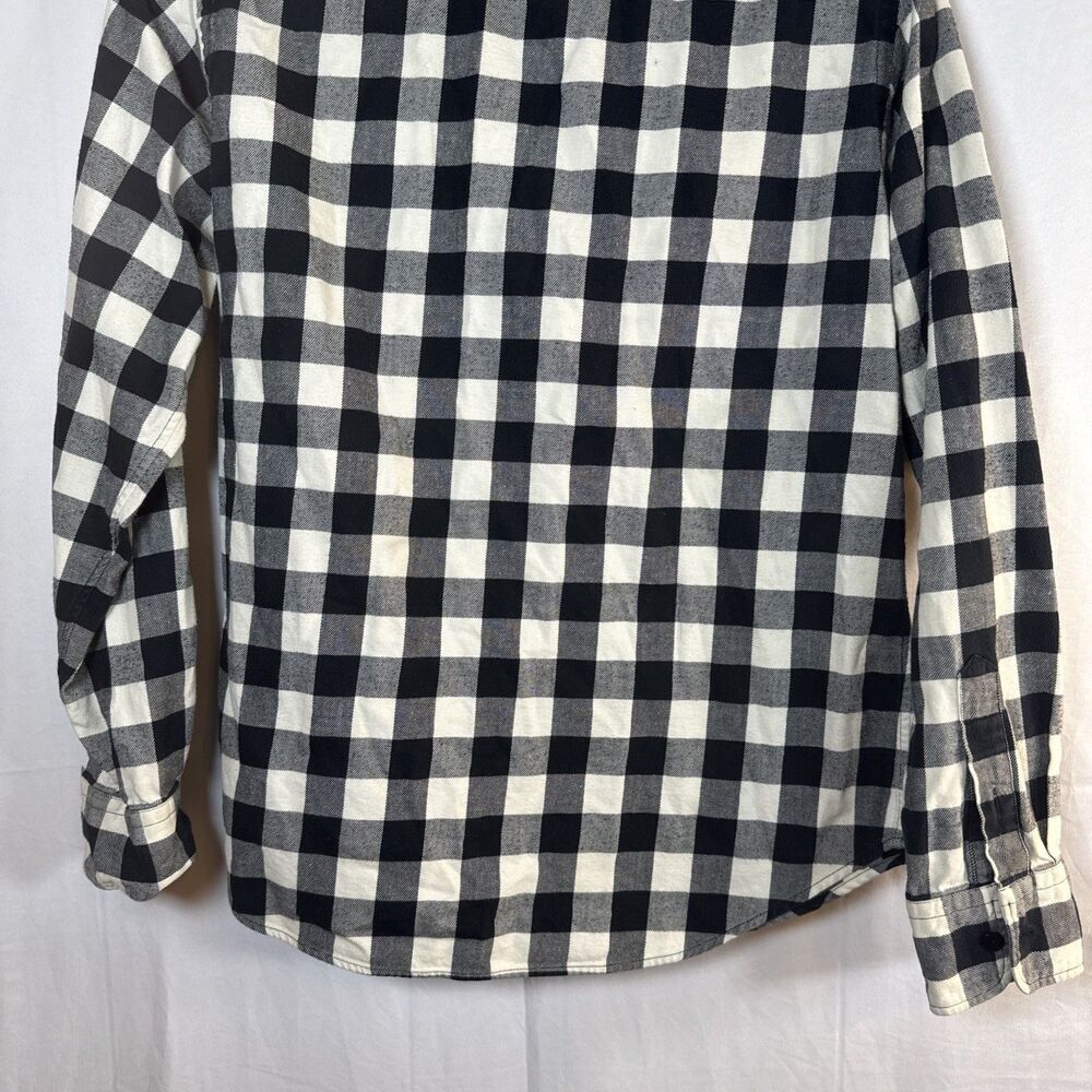 Ralph Lauren Sport Black White Check 100% Cotton Button Up Shirt Womens Size 12 - Picture 13 of 13